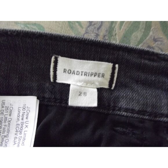Madewell Roadtripper Jeans Womens 28 Dark Gray Black Ankle Mid Rise Skinny MB385 - Picture 4 of 14